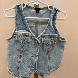 art class Blue Denim Vest for Kids